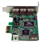 StarTech.com Scheda Pci Express basso prfilo con 4 porte USB 2.0 ad alta velocità PEXUSB4DP