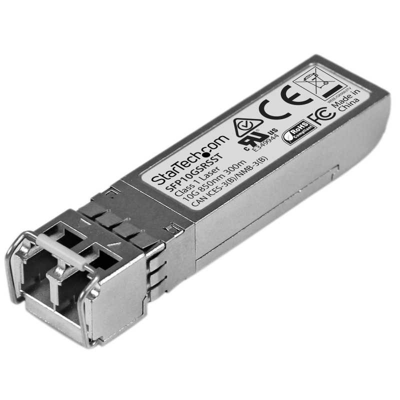 StarTech.com Modulo Ricetrasmettitore SFP+ 10 Gigabit Fibre - Compatibile Cisco SFP-10G-SR-S - MM LC con DDM - 300 m SFP10GSRSST
