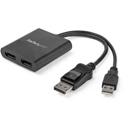 StarTech.com Hub MST DisplayPort a 2 Porte - Adattatore Multi-Monitor DP 1.2 - Sdoppiatore\Splitter Video DisplayPort MSTDP122DP