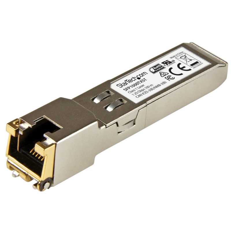 StarTech.com Modulo Ricetrasmettitore in Rame SFP+ RJ45 Gigabit Conforme MSA - 1000BASE-TX StarTech.com Modulo Ricetrasmettitore in Rame SFP+ RJ45 Gigabit Conforme MSA - 1000BASE-TX