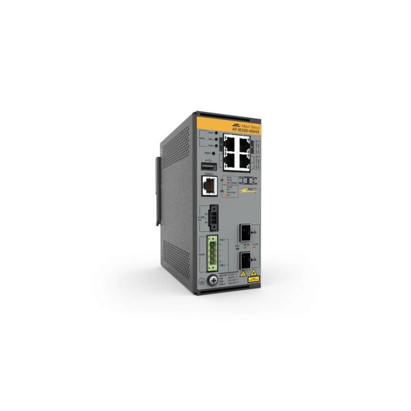 Allied Telesis IE220-6GHX Gestito L2 Gigabit Ethernet (10/100/1000) Supporto Power over Ethernet (PoE) Grigio Allied Telesis IE220-6GHX Gestito L2 Gigabit Ethernet (10/100/1000) Supporto Power over Ethernet (PoE) Grigio