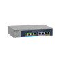 NETGEAR 8-port Ultra60 PoE++ Multi-Gigabit (2.5G) Ethernet Plus Switch Gestito L2/L3 2.5G Ethernet (100/1000/2500) Supporto NETGEAR 8-port Ultra60 PoE++ Multi-Gigabit (2.5G) Ethernet Plus Switch Gestito L2/L3 2.5G Ethernet (100/1000/2500) Supporto