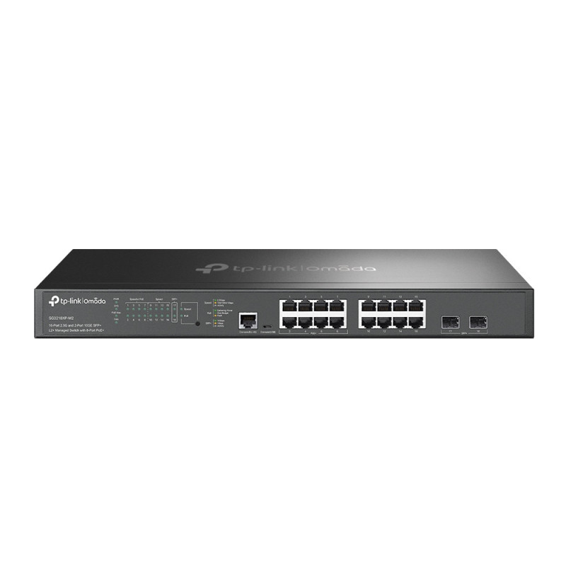 TP-Link Omada SG3218XP-M2 switch di rete Gestito L2+ 2.5G Ethernet (100/1000/2500) Supporto Power over Ethernet (PoE) 1U Nero TP-Link Omada SG3218XP-M2 switch di rete Gestito L2+ 2.5G Ethernet (100/1000/2500) Supporto Power over Ethernet (PoE) 1U Nero