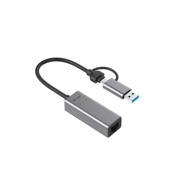 i-tec Metal USB-C/USB-A 2.5Gbps Ethernet Adapter C31METAL25LAN i-tec Metal USB-C/USB-A 2.5Gbps Ethernet Adapter C31METAL25LAN
