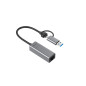 i-tec Metal USB-C/USB-A 2.5Gbps Ethernet Adapter C31METAL25LAN i-tec Metal USB-C/USB-A 2.5Gbps Ethernet Adapter C31METAL25LAN