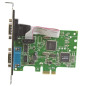 StarTech.com Scheda Seriale PCI Express da 2 porte DB9 con UART 16C1050 - RS232 PEX2S1050