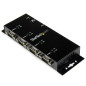 StarTech.com Hub adattatore seriale USB a DB9 RS232 4 porte - Guide DIN industriali e montabile a parete ICUSB2324I