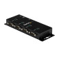 StarTech.com Hub adattatore seriale USB a DB9 RS232 4 porte - Guide DIN industriali e montabile a parete ICUSB2324I