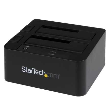 StarTech.com Docking Station USB 3.0 per doppio Hard Disk SATA / eSATA SSD da 2,5"/3,5" con UASP SDOCK2U33EB