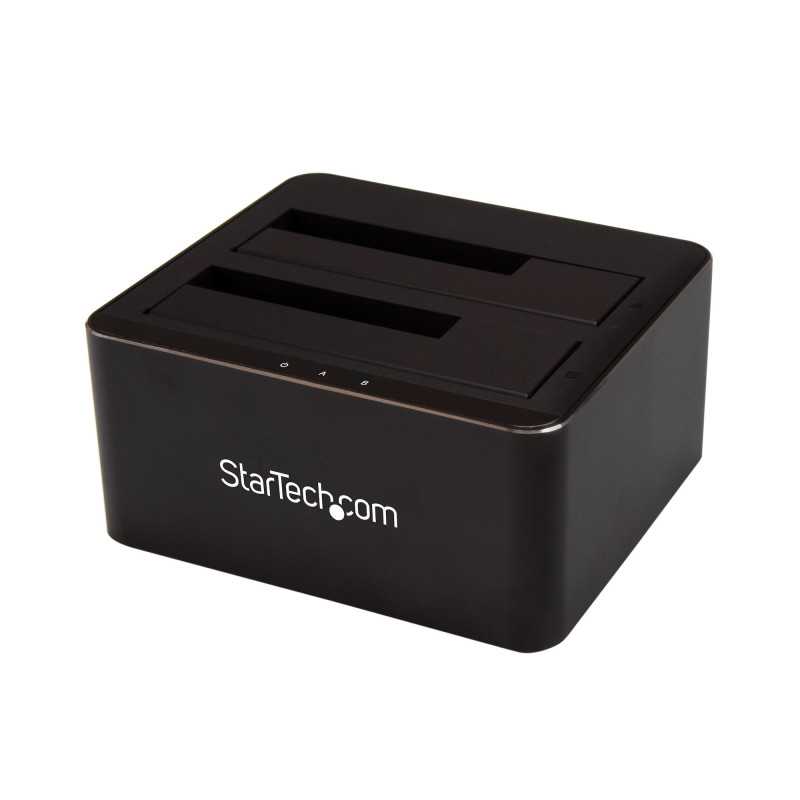 StarTech.com Docking Station a Doppio Bay SATA per 2x 2,5/3,5" SATA SSD/HDD - USB 3.0 SDOCK2U33V StarTech.com Docking Station a Doppio Bay SATA per 2x 2,5/3,5" SATA SSD/HDD - USB 3.0 SDOCK2U33V