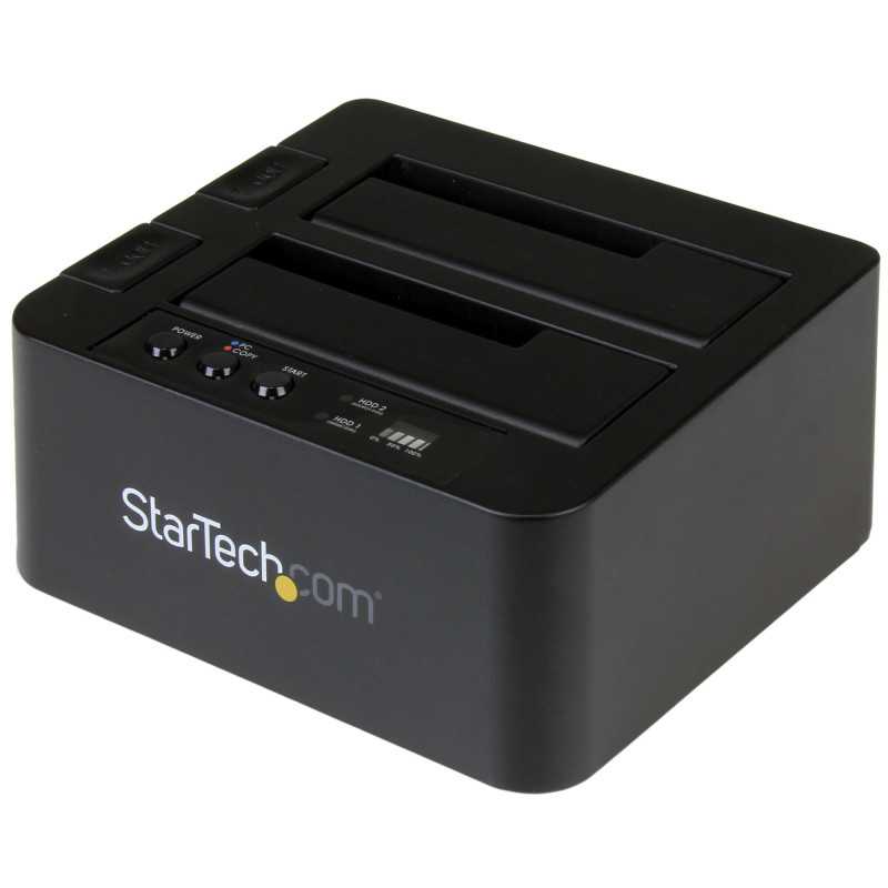 StarTech.com Dock Duplicatore autonomo USB 3.1 (10Gbps) per SATA SSD/HDD da 2,5" & 3,5" - Duplicatore fast-speed 28G SDOCK2U313R