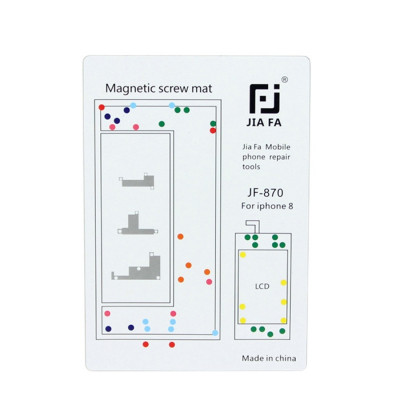 Tappeto Magnetico Mappa Viti Riparazione Per Iphone 8 Tools 15 Cm X 10 Cm