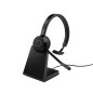 Jabra Evolve 65 TE Auricolare Con cavo e senza cavo A Padiglione Ufficio USB tipo A Bluetooth Base di ricarica Nero 6693-833-399