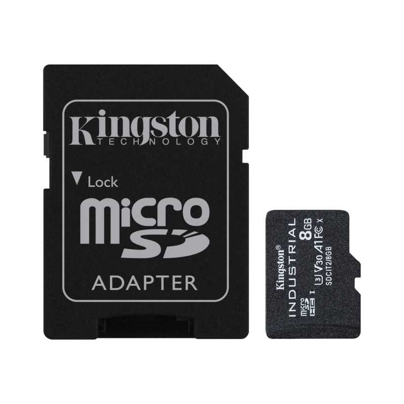 Kingston Technology Industrial 8 GB MicroSDHC UHS-I Classe 10 SDCIT2/8GB