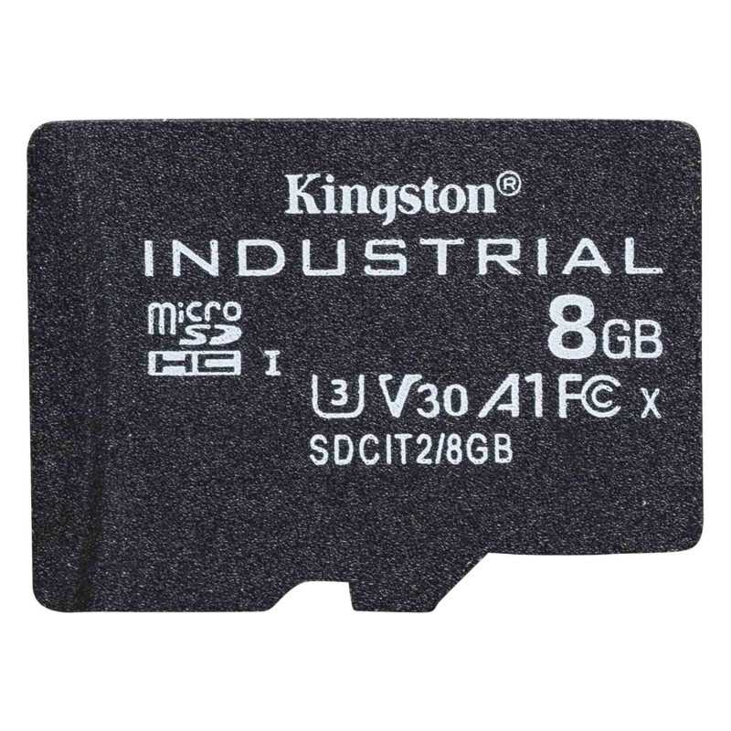 Kingston Technology Industrial 8 GB MicroSDHC UHS-I Classe 10 SDCIT2/8GBSP