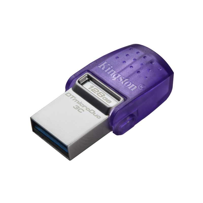 Kingston Technology DataTraveler 128GB microDuo 3C 200MB/s dual USB-A + USB-C DTDUO3CG3/128GB Kingston Technology DataTraveler 128GB microDuo 3C 200MB/s dual USB-A + USB-C DTDUO3CG3/128GB