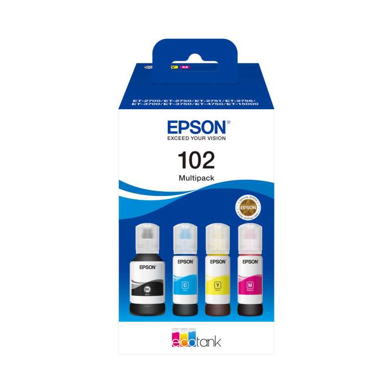 Epson 102 EcoTank 4-colour Multipack C13T03R640 Epson 102 EcoTank 4-colour Multipack C13T03R640