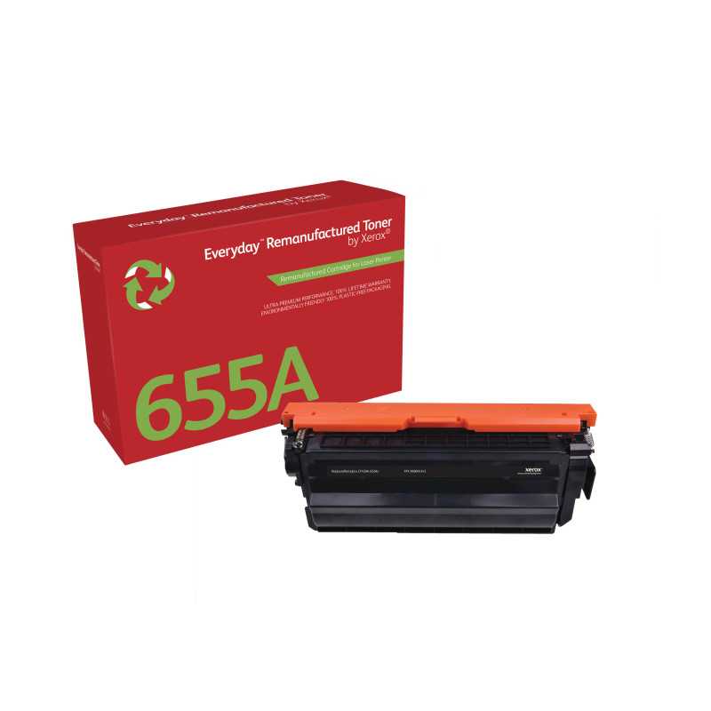 Everyday Rigenerato Toner rigenerato Everyday™ di Xerox Nero compatibile con HP 655A (CF450A), Capacità standard 006R04343 Everyday Rigenerato Toner rigenerato Everyday™ di Xerox Nero compatibile con HP 655A (CF450A), Capacità standard 006R04343