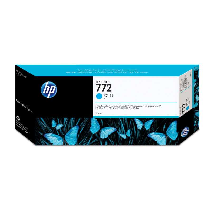 HP Cartuccia inchiostro ciano DesignJet 772, 300 ml CN636A HP Cartuccia inchiostro ciano DesignJet 772, 300 ml CN636A