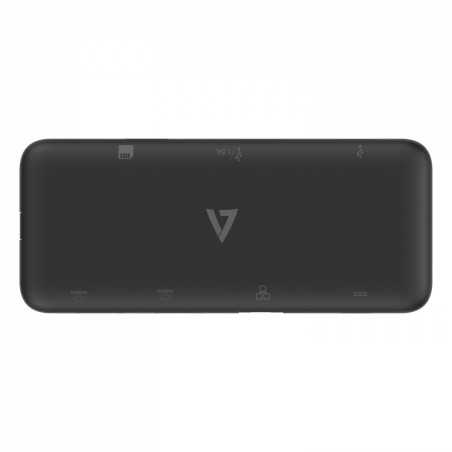 V7 UCMINIDOCKDUAL-PT replicatore di porte e docking station per laptop USB 3.2 Gen 1 (3.1 Gen 1) Type-C Nero
