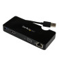 StarTech.com Mini Docking Station Universale per Laptop USB 3.0 con uscita HDMI/VGA e Gigabit Ethernet USB3.0 USB3SMDOCKHV