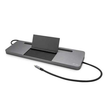 i-tec Metal USB-C Ergonomic 4K 3x Display Docking Station + Power Delivery 85 W C31FLATDOCKPDPRO