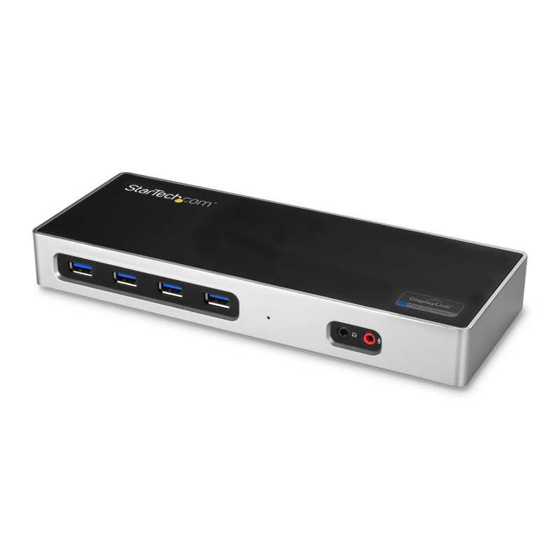 StarTech.com Dock USB-C e USB-A - Dock doppio monitor DisplayPort + HDMI 4K 60Hz - Docking station ibrida USB 3.0 per l DK30A2DH StarTech.com Dock USB-C e USB-A - Dock doppio monitor DisplayPort + HDMI 4K 60Hz - Docking station ibrida USB 3.0 per l DK30A2DH