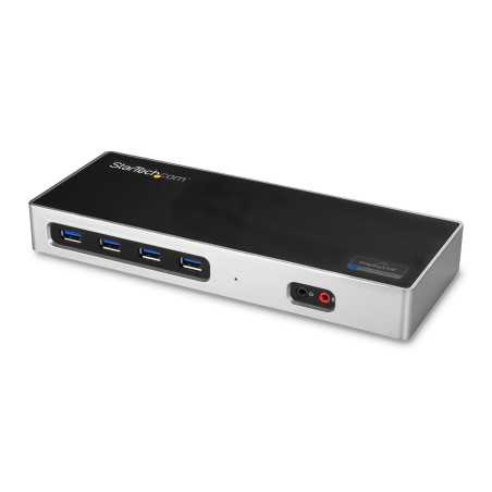 StarTech.com Dock USB-C e USB-A - Dock doppio monitor DisplayPort + HDMI 4K 60Hz - Docking station ibrida USB 3.0 per l DK30A2DH