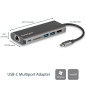 StarTech.com Adattatore Multiporta USB C, Dock USB-C Portatile con HDMI 4K, Hub 3x USB 3.0, SD/SDHC, GbE, PD 60 W Pa DKT30CSDHPD