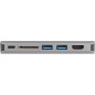 StarTech.com Adattatore multiporta USB C - Mini dock da viaggio USB-C con HDMI 4K o VGA 1080p - Hub USB 3.0 3x, SD, DKT30CHVAUSP