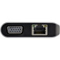 StarTech.com Adattatore multiporta USB C - Mini dock da viaggio USB-C con HDMI 4K o VGA 1080p - Hub USB 3.0 3x, SD, DKT30CHVAUSP