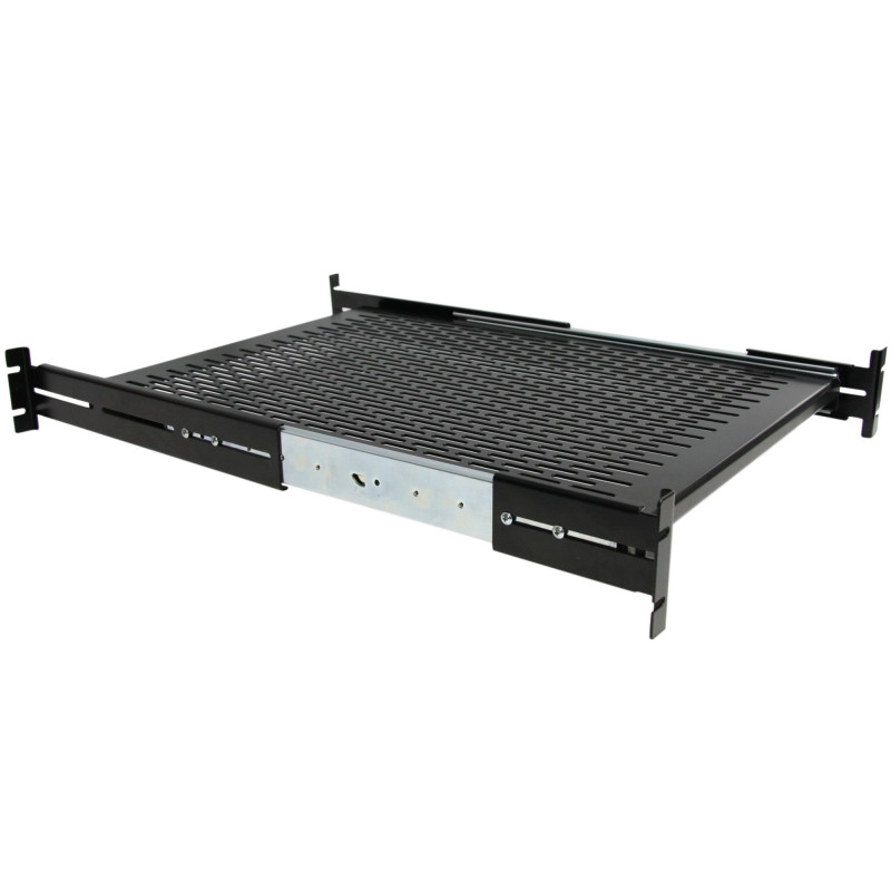 StarTech.com Ripiano scorrevole per montaggio a rack profondità regolabile con fessure 2U – 22.7kg StarTech.com Ripiano scorrevole per montaggio a rack profondità regolabile con fessure 2U – 22.7kg