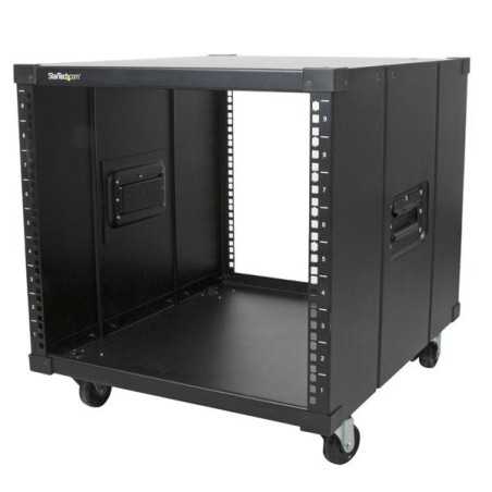 StarTech.com Server Rack a 4 Montanti 9U Open Frame, Armadio Rack di Rete 19"con Ruote, Piccolo Rack Server per spazi ri RK960CP