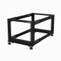 Server Rack a 4 Montanti 8U Open Frame, Armadio Rack di Rete 19" con Ruote, piedini di livellamento o montaggio a Server Rack a 4 Montanti 8U Open Frame, Armadio Rack di Rete 19" con Ruote, piedini di livellamento o montaggio a