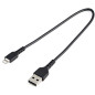 StarTech.com Cavo da USB-A a Lightning da 30cm nero - Robusto e resistente cavo di alimentazione/sincronizzazione  RUSBLTMM30CMB