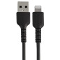 StarTech.com Cavo da USB-A a Lightning da 30cm nero - Robusto e resistente cavo di alimentazione/sincronizzazione  RUSBLTMM30CMB