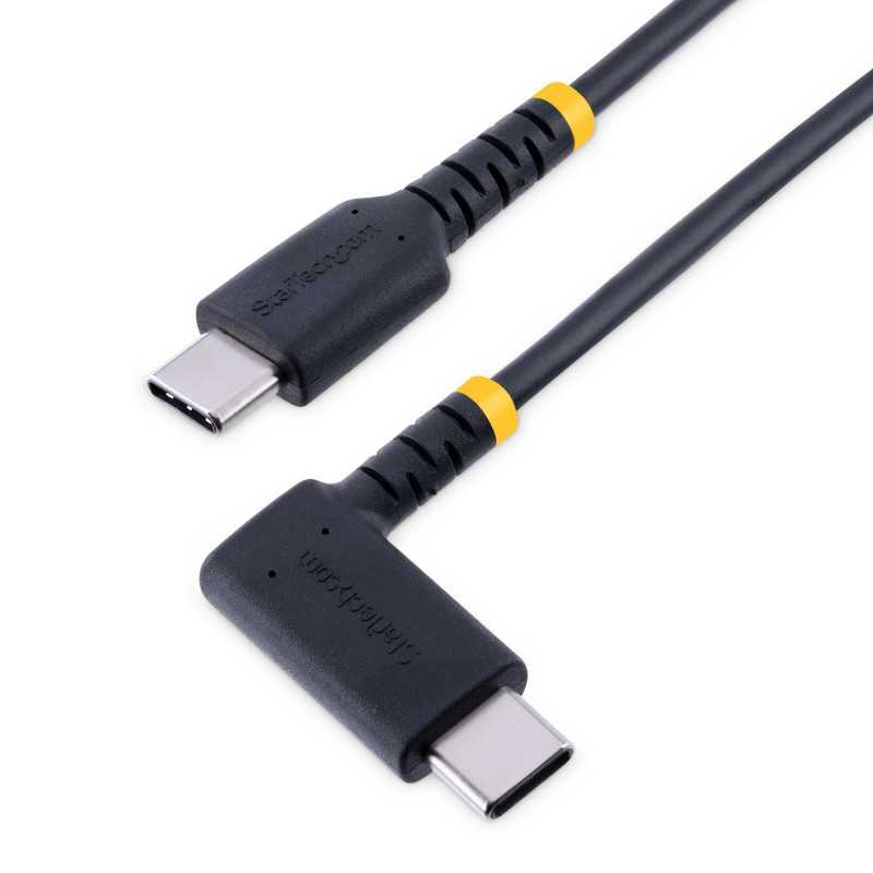 StarTech.com Cavo di Ricarica USB-C a 90° da 1m - Cavetto di Ricarica Veloce USB Tipo-C per uso intensivo - Cavo Dati USB 2.0 StarTech.com Cavo di Ricarica USB-C a 90° da 1m - Cavetto di Ricarica Veloce USB Tipo-C per uso intensivo - Cavo Dati USB 2.0