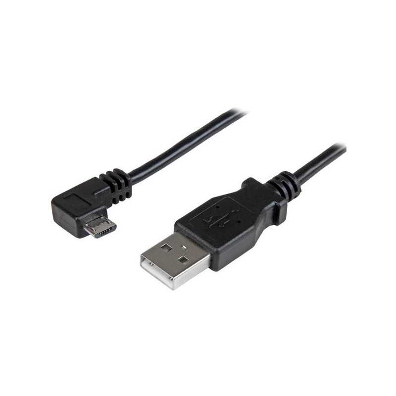 StarTech.com Cavo Micro-USB da Ricarica e Sincronizzazione angolato destro da 0,5m USBAUB50CMRA