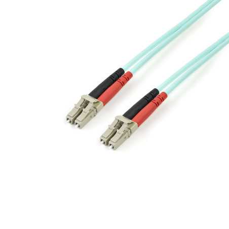 StarTech.com Cavo in fibra ottica multimodale da LC/UPC a LC/UPC OM4 da 3 m - Fibra LOMMF/VCSEL Zipcord da 50/125 µm, 450FBLCLC3