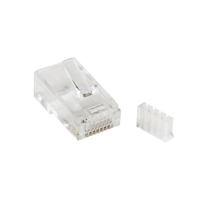 StarTech.com Connettore modulare RJ45 CAT6 per cavo solido - Confezione da 50 unità StarTech.com Connettore modulare RJ45 CAT6 per cavo solido - Confezione da 50 unità