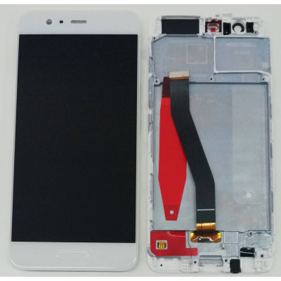 Lcd Display + Touch Screen + Frame For Huawei P10 Vtr-L09 L29 White