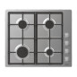 Candy Idea CHG6LX Acciaio inox Da incasso 60 cm Gas 4 Fornello(i)