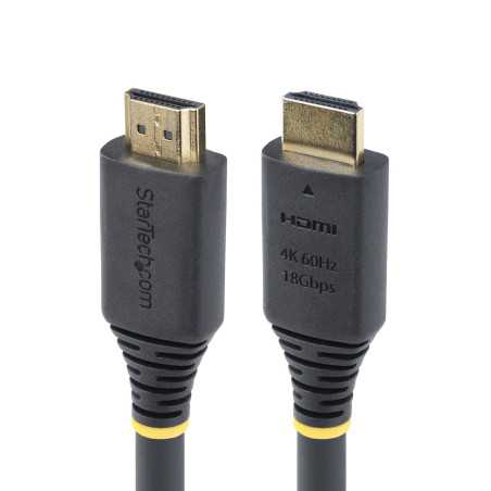 StarTech.com Cavo HDMI 2.0 Certificato Premium da 5m ad Alta Velocità, 4K 60Hz/1440p 144Hz, HDR10/HDCP 2.2/A HDMI2-CABLE-4K60-5M