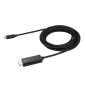 StarTech.com Cavo USB-C a HDMI da 3m - Cavetto USB 3.1 Tipo C a HDMI - 4k a 60Hz - Nero CDP2HD3MBNL