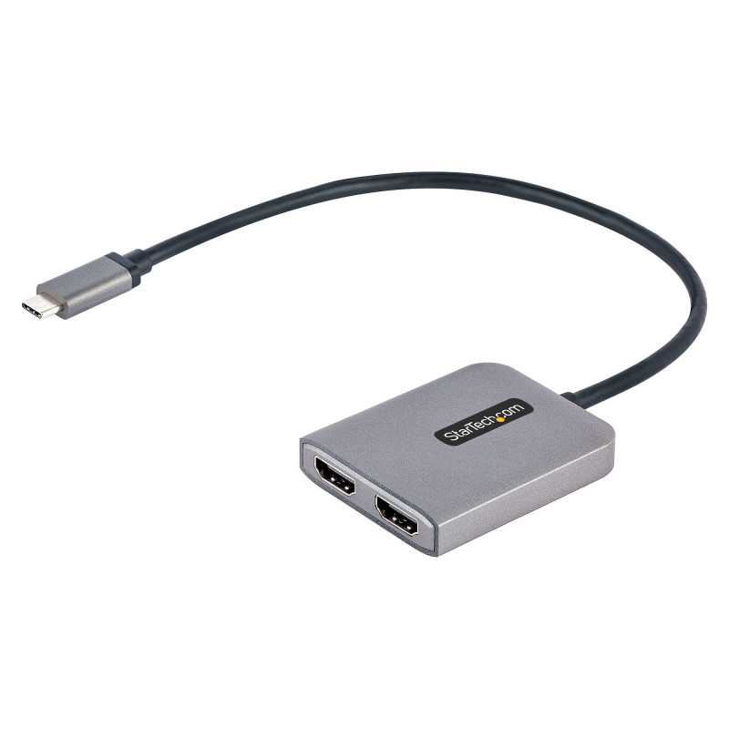 StarTech.com Adattatore USB-C HDMI - Hub USB C MST a Doppio HDMI 4K 60Hz - Convertitore USB Type-C a Multi Monitor MST14CD122HD StarTech.com Adattatore USB-C HDMI - Hub USB C MST a Doppio HDMI 4K 60Hz - Convertitore USB Type-C a Multi Monitor MST14CD122HD