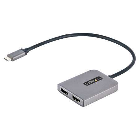 StarTech.com Adattatore USB-C HDMI - Hub USB C MST a Doppio HDMI 4K 60Hz - Convertitore USB Type-C a Multi Monitor  MST14CD122HD