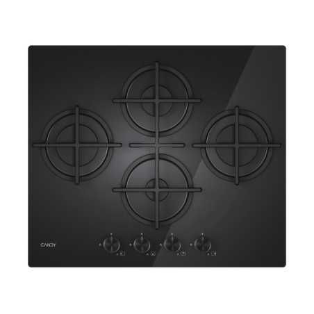 Candy Moderna CVG6DTB Nero Da incasso 59.5 cm Gas 4 Fornello(i)