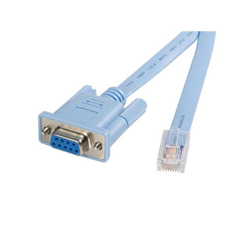 StarTech.com Cavo gestione console router Cisco RJ45 a DB9 da 1,8m Maschio/Femmina DB9CONCABL6 StarTech.com Cavo gestione console router Cisco RJ45 a DB9 da 1,8m Maschio/Femmina DB9CONCABL6