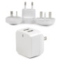 StarTech.com Caricabatterie da Muro a doppia porta x2 USB ad alta potenza ( 17W / 3.4 Amp ) con prese da viaggio USB2PACWH