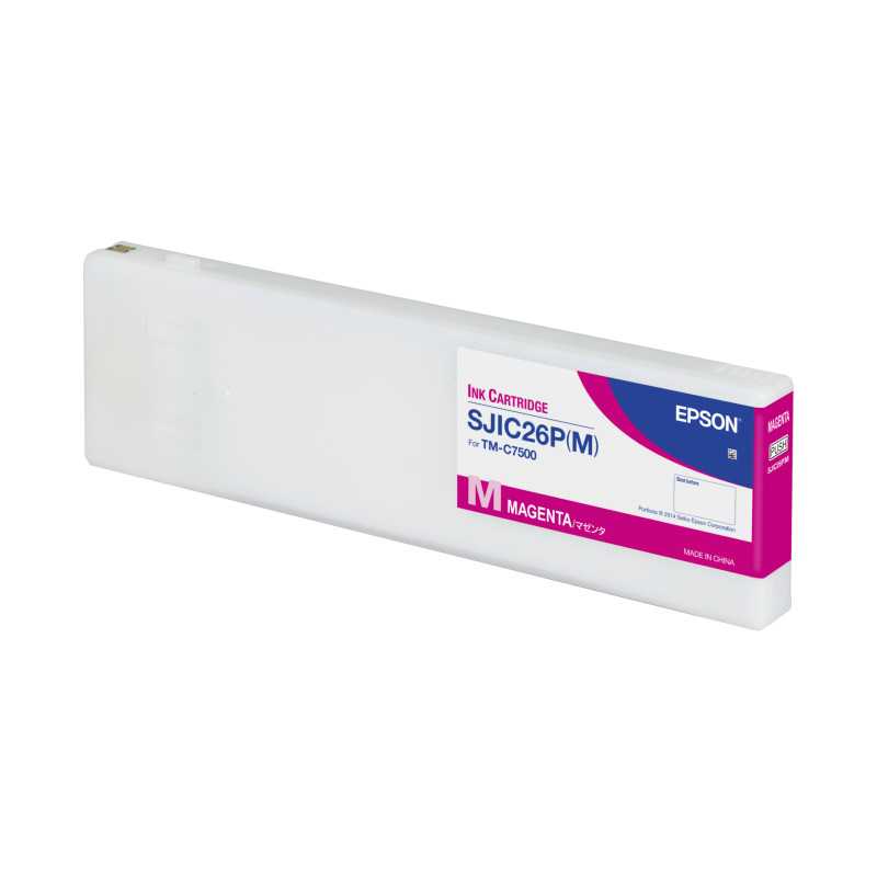 Epson SJIC26P(M): Ink cartridge for ColorWorks C7500 (Magenta) Epson SJIC26P(M): Ink cartridge for ColorWorks C7500 (Magenta)